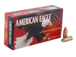 Federal American Eagle Ammunition 9mm Luger 115 Grain Full Metal Jacket 1000 round