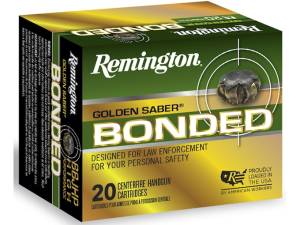 Remington Golden Saber Bonded Ammunition 9mm Luger 147 Grain Jacketed Hollow Point 500 round