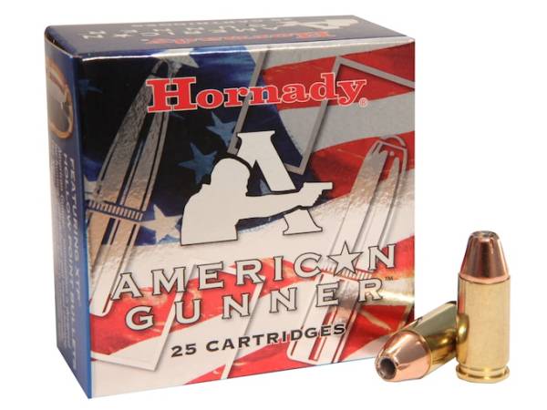 Hornady American Gunner Ammunition 9mm Luger +P 124 Grain XTP Jacketed Hollow Point 500 round