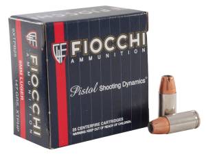 Fiocchi Extrema Ammunition 9mm Luger 147 Grain Hornady XTP Jacketed Hollow Point 500 round