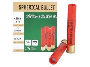Sellier & Bellot Ammunition 410 Bore 3" 00 Buckshot 5 Pellets 500 rounds