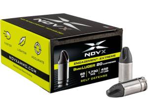 NovX Engagement Extreme Self-Defense Ammunition 9mm Luger 65 Grain Fluted Lead-Free 500 round