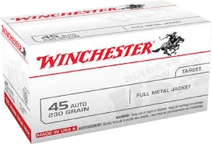 Winchester 45 Auto Ammunition Brass 500 Rounds