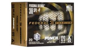 Federal Premium Centerfire Handgun Ammunition .38 Special 120 grain Jacketed Hollow Point Centerfire Pistol Ammunition 500 ROUNDS