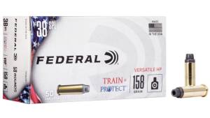 Federal Premium Centerfire Handgun Ammunition .38 Special 158 grain Versatile Hollow Point Centerfire Pistol Ammunition 500 ROUNDS