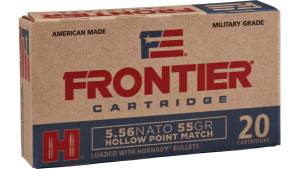Hornady Frontier 5.56x45mm NATO 55 Grain Hollow Point Centerfire Rifle Ammunition 500 RDS