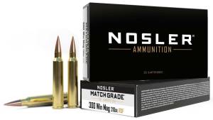 Nosler .300 Winchester Magnum 210 Grain Hollow Point Boat Tail Brass Cased Centerfire Rifle Ammunition 500 ROUNDS