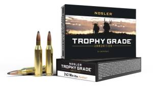 Nosler Trophy Grade .243 Winchester 85 Grain Partition Brass Cased Centerfire Rifle Ammunition 500 ROUNDS