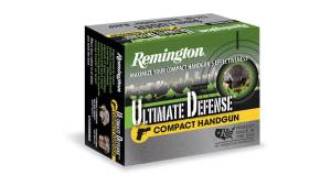 Remington Ultimate Defense Compact .38 Special +P 125 Grain Bonded Jacketed Hollow Point Centerfire Pistol Ammunition 28965 Caliber: .38 Special +P, Number of Rounds: 500