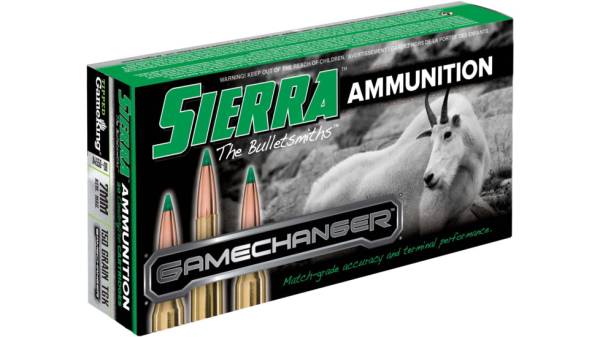 Sierra GameChanger 7mm Remington Magnum 150 grain Sierra Tipped GameKing Brass Centerfire Rifle Ammunition 500 RDS