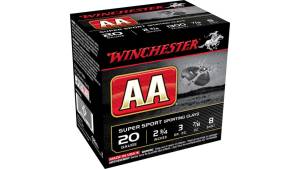 Winchester AA 20 Gauge 7/8 oz 2.75" 1300 ft/s Centerfire Shotgun Ammunition 500 RDS