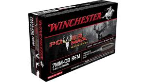 Winchester POWER MAX BONDED 7mm-08 Remington 140 grain Bonded Rapid Expansion Protected Hollow Point Centerfire Rifle Ammunition 500 RDS