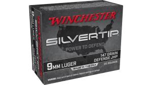 Winchester Silvertip 9mm Luger 147 grain Jacketed Hollow Point 500 rounds