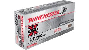 Winchester SUPER-X RIFLE .22-250 Remington 55 grain Jacketed Soft Point 500 rounds