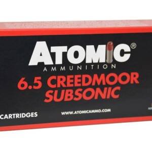 Atomic Subsonic 6.5 Creedmoor Ammo 129 Grain Jacketed Soft Point Box of 500