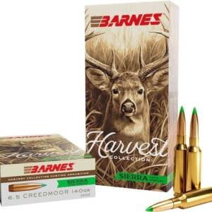 Barnes Harvest 6.5 Creedmoor Ammo 140 Grain Sierra GameKing Polymer Tip Box of 500