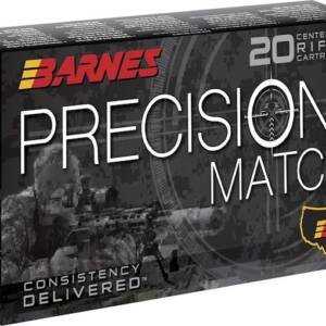 Barnes Precision Match 5.56x45mm NATO Ammo 69 Grain Barnes Open Tip Match Jacketed Hollow Point Box of 500