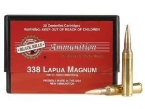 Black Hills 338 Lapua Magnum Ammo 300 Grain Open Tip Match box of 200