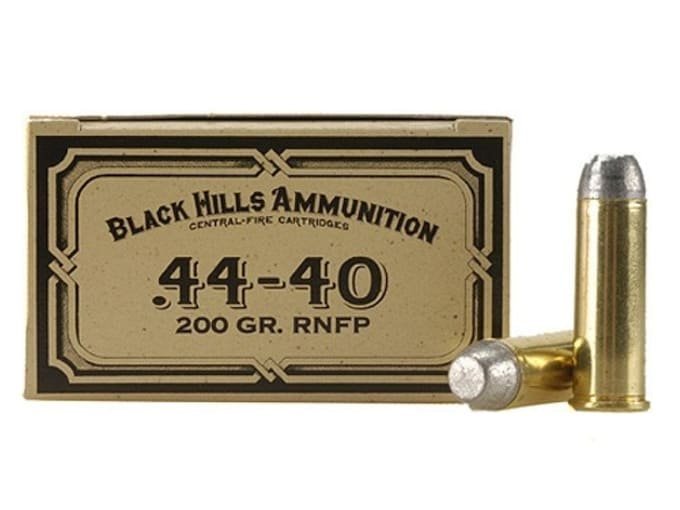 Black Hills Cowboy Action 44-40 WCF Ammo 200 Grain Flat Nose box of 500
