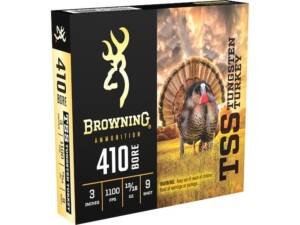 Browning TSS Turkey 410 Ammo 3" #9 Tungsten Shot 13/16 oz Box of 100 rounds