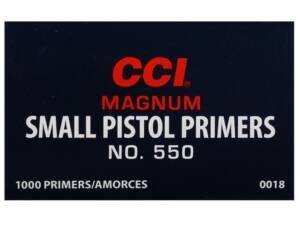 CCI Small Pistol Magnum Primers #550 Case of 5000 (5 Boxes of 1000)