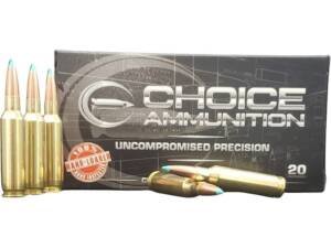 Choice 25 Creedmoor Ammo 127 Grain Hammer Hunter Polymer Tip Lead Free Box of 200