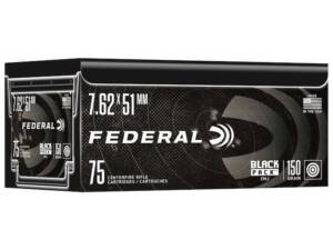 Federal Black Pack 7.62x51mm NATO Ammo 150 Grain Full Metal Jacket Case of 500