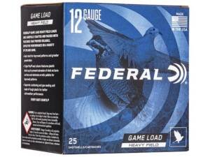 Federal Game Load Upland Heavy Field 12 Gauge Ammo box of 1000 rounds