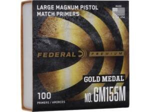 Federal Premium Gold Medal Large Pistol Magnum Match Primers #155M Case of 5000 (5 Boxes of 1000)