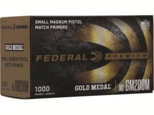 Federal Premium Gold Medal Small Pistol Magnum Match Primers #200M Case of 5000 (5 Boxes of 1000)
