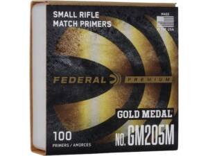 Federal Premium Gold Medal Small Rifle Match Primers #205M Of 5000 Piece