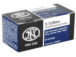 1000 Rounds Of Federal SS197SR FN 5.7x28mm Ammo 40 Grain Hornady V-Max