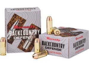 Hornady Backcountry Defense 10mm Auto Ammo 200 Grain DGH Protected Jacketed Hollow Point Box of 500 Rounds