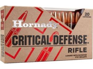 Hornady Critical Defense 223 Remington Ammo 55 Grain Hornady FTX Polymer Tip Box of 500