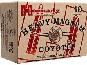 Hornady Heavy Magnum Coyote 12 Gauge Ammo 3" BB Nickel Plated Lead Shot 1-1/2 oz Box of 500