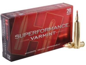 Hornady Superformance Varmint 204 Ruger Ammo 32 Grain Hornady V-Max Polymer Tip box of 500