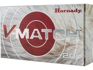 Hornady V-Match 25 Creedmoor Ammo 95 Grain ELD-VT Polymer Tip Box of 500