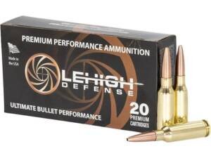 Lehigh Defense Controlled Chaos 6mm ARC Ammo 85 Grain Fragmenting Hollow Point Lead Free Box of 250