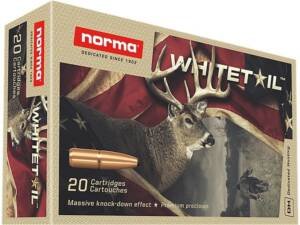 Norma Whitetail 8x57mm JS Mauser (8mm Mauser) (323 Diameter) Ammo 196 Grain Jacketed Soft Point Box of 1000