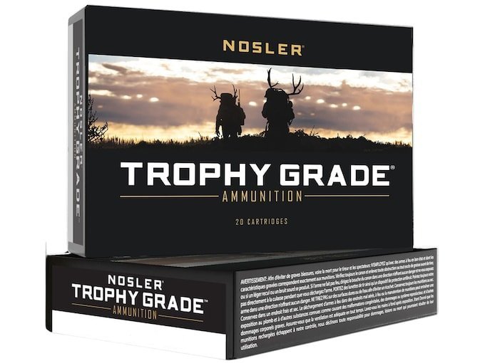 Nosler Trophy Grade 22 Creedmoor Ammo 70 Grain Nosler AccuBond Polymer Tip Box of 500