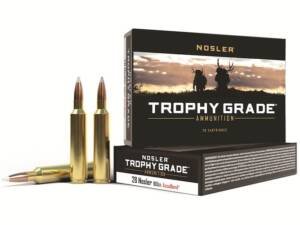 Nosler Trophy Grade 28 Nosler Ammo 160 Grain Nosler AccuBond Bonded Polymer Tip Box of 500
