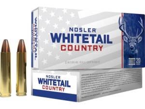 Nosler Whitetail Country 400 Legend Ammo 215 Grain Straight Wall Jacketed Soft Point