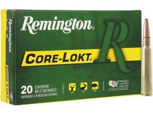 Remington Core-Lokt 338 Winchester Magnum Ammo 225 Grain Jacketed Soft Point Box of 500