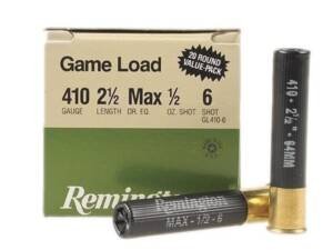 Remington Game Load 410 Ammo box of 1000 rounds