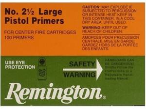 Remington Large Pistol Primers #2-1/2 Of 5000 Piece