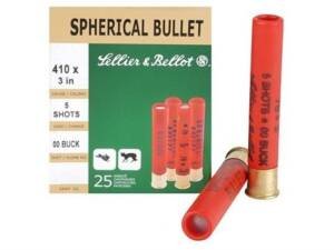 Sellier & Bellot 410 Buckshot Ammo 3" box of 500 rounds