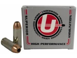 Underwood 10mm Auto Ammo 180 Grain Hornady XTP Jacketed Hollow Point Box of 500 Rounds