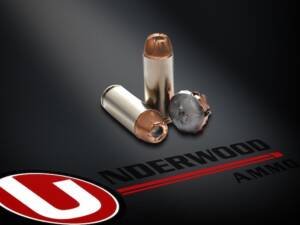 Underwood 50 Action Express Ammo 300 Grain Hornady XTP Jacketed Hollow Point Box of 500