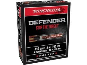 Winchester PDX1 Defender Ammunition 410 Bore 3" 4 Disks over 1/3 oz BB Shot box of 500 rounds