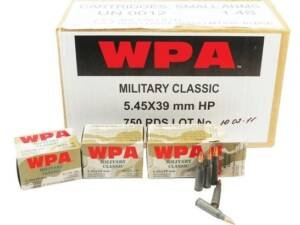 Wolf Performance Military Classic 55 gr Soft Point 5.45x39mm Ammo 1000 RDS